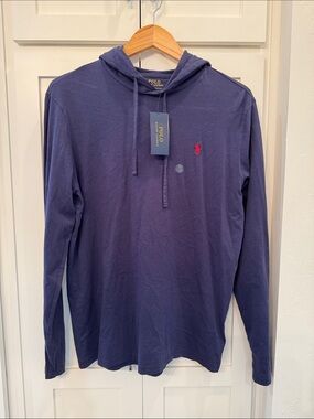 Polo by Ralph Lauren Navy Long-Sleeve Hoodie Tee